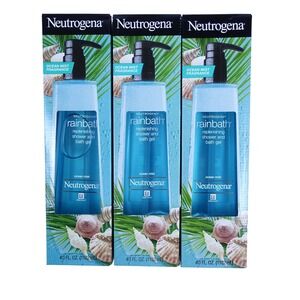 Neutrogena Rainbath Ocean Mist Replenishing Shower and Bath Gel 40oz 3 Pack